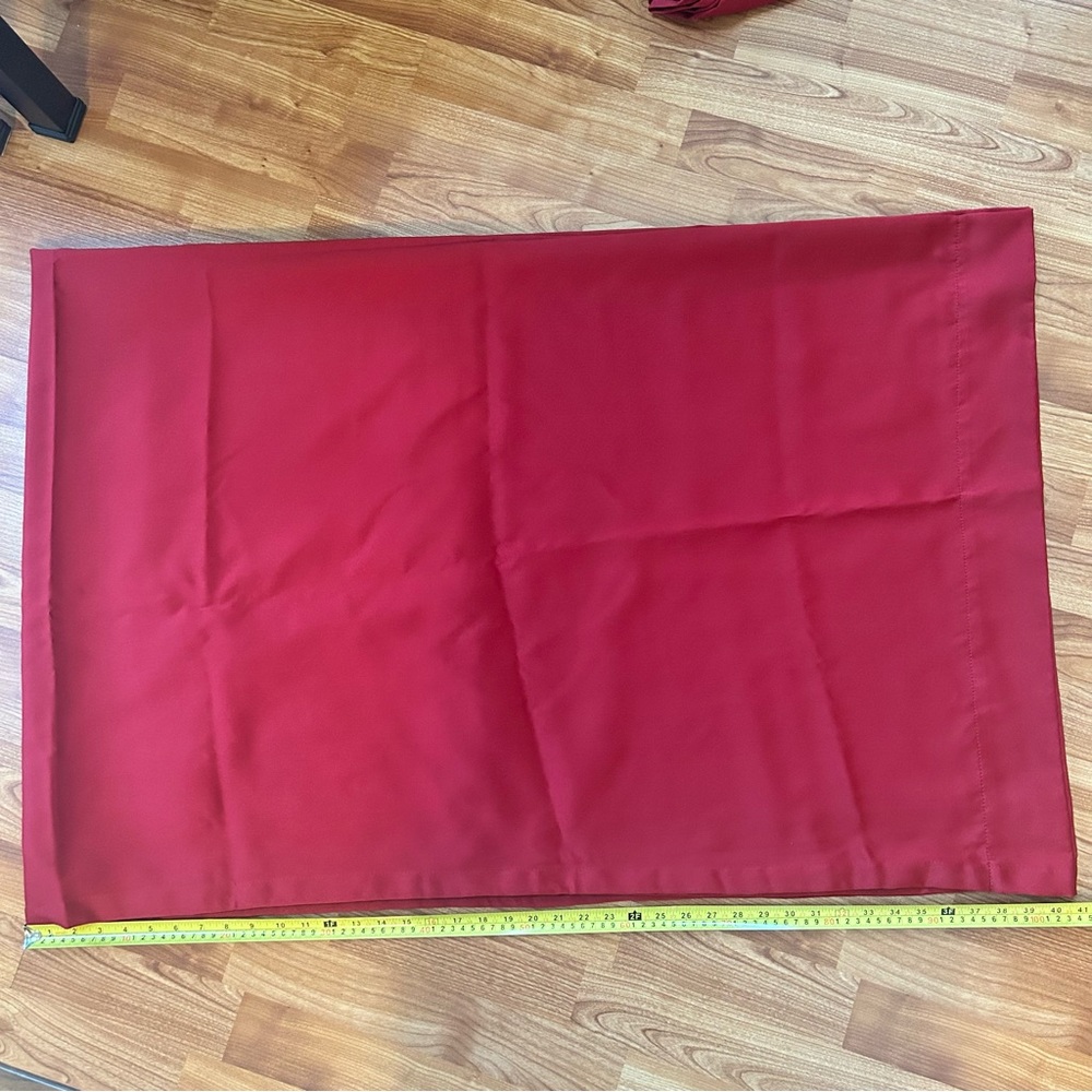 3/$20 Two panels red curtains